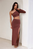 Amaze You Midi Skirt Chocolate