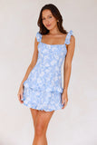 Sun Is Shining Mini Dress Blue