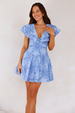 Lily's Song Mini Dress Blue