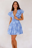 Lily's Song Mini Dress Blue