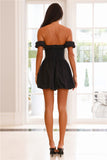 Airy Mini Dress Black