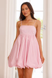 Selena Bubble Mini Dress Pink