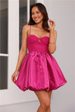 Georgia Bubble Mini Dress Pink