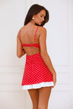 Modern Retro Mini Dress Red