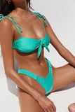 HELLO MOLLY Rockpool Swim Top Turquoise