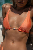 HELLO MOLLY Kailua Swim Top Cadmium Orange